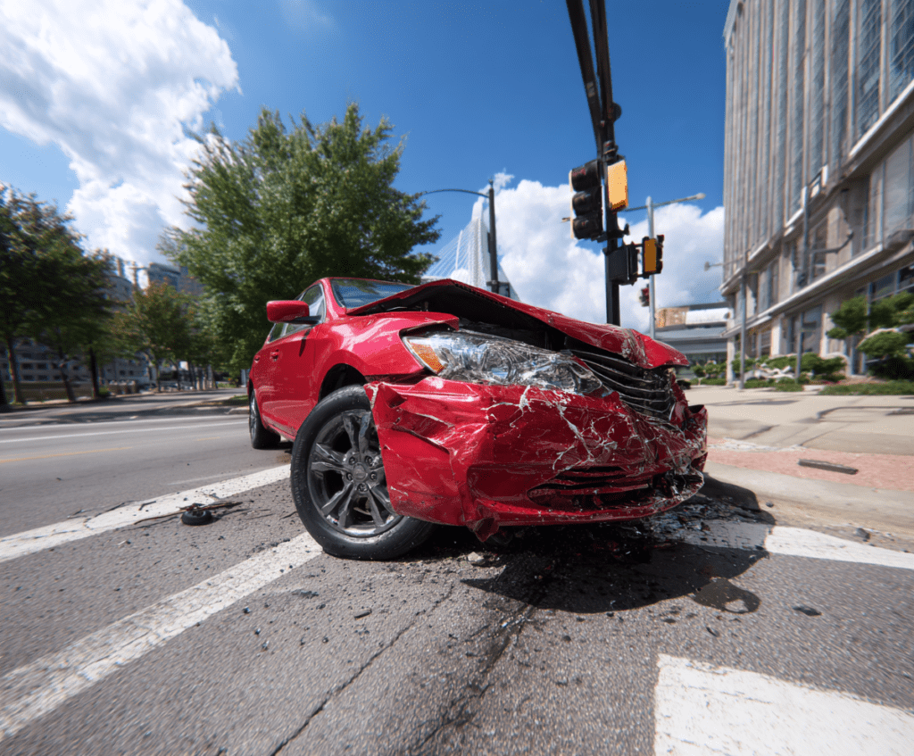 Louisville, Kentucky car accident after a crash