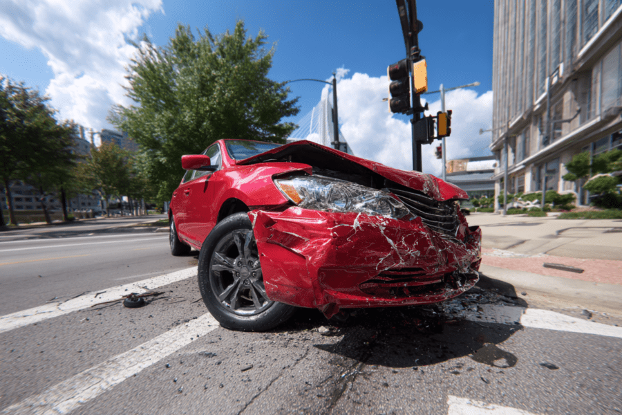 Louisville, Kentucky car accident after a crash