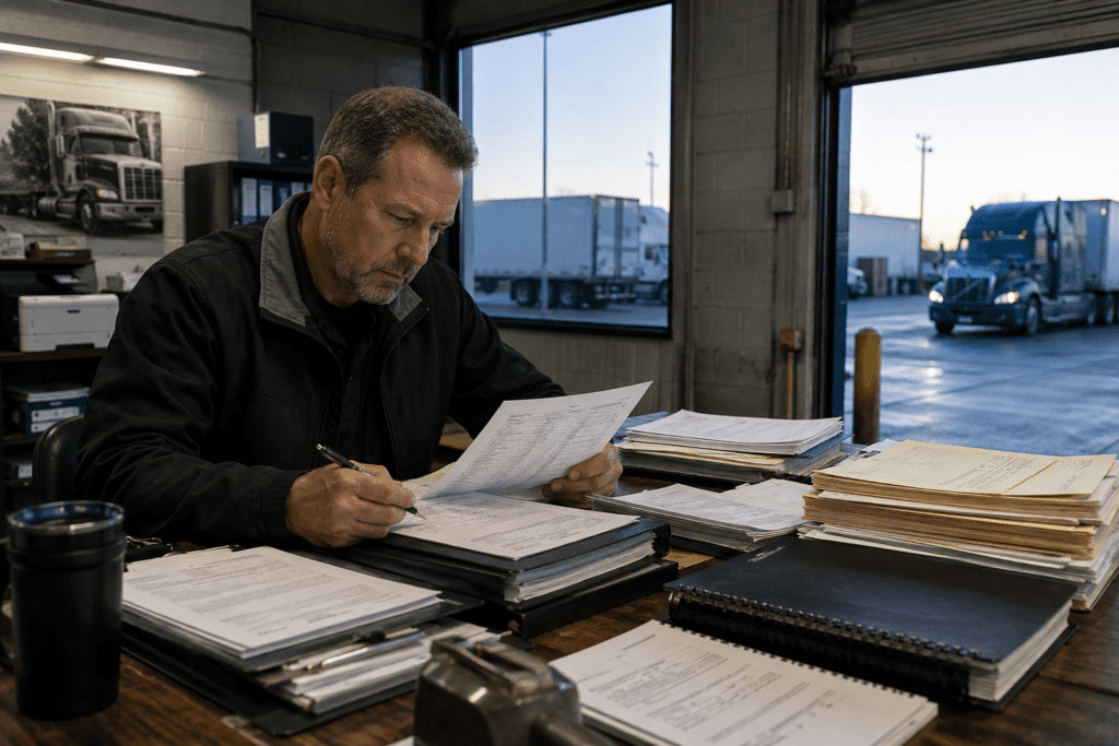 on-site focused FMCSA investigation; louisville truck accident lawyer