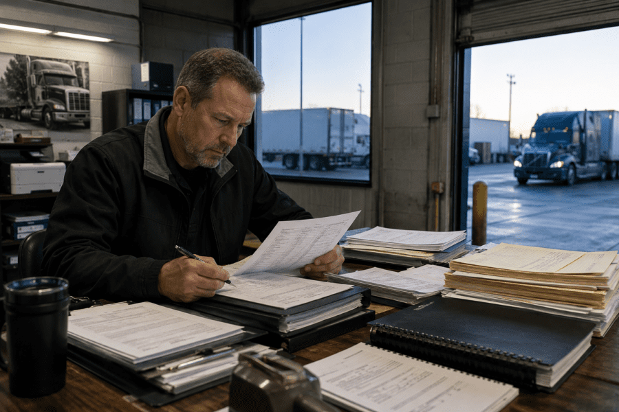 on-site focused FMCSA investigation; louisville truck accident lawyer